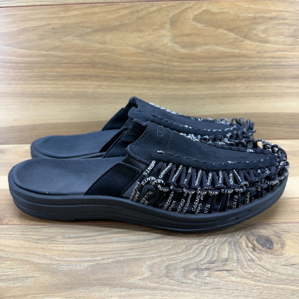 Keen Uneek Engineered Garments Mens Mules 10.5 Black White Slip On Sandals